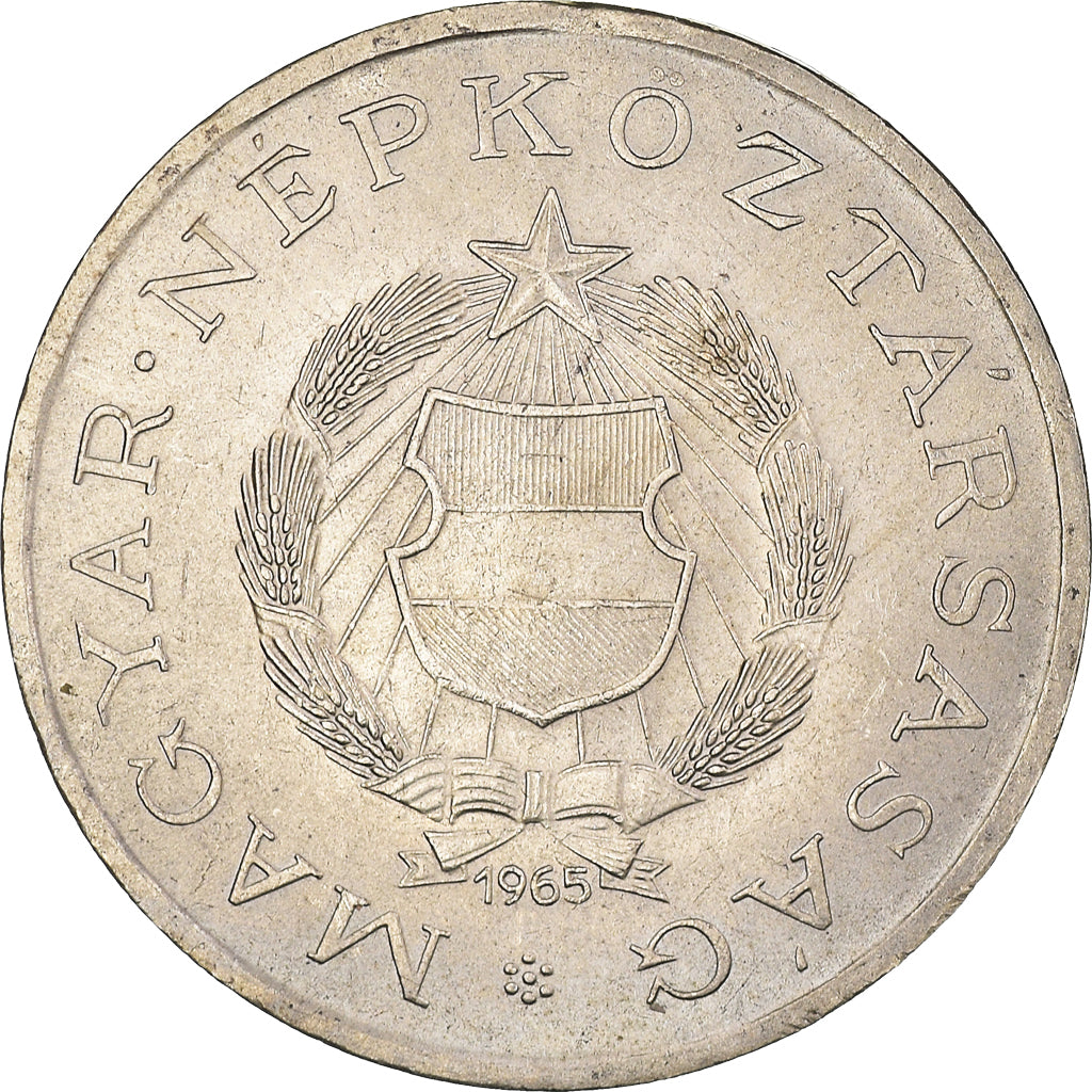 Coin, Hungary, 2 Forint, 1965, AU(50-53), Copper-Nickel-Zinc, KM:556a