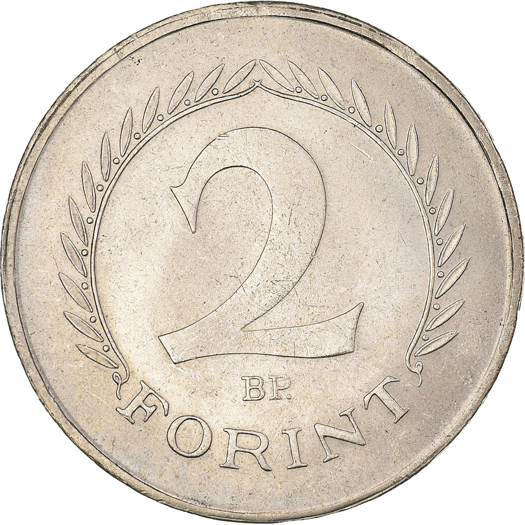 Coin, Hungary, 2 Forint, 1965, AU(50-53), Copper-Nickel-Zinc, KM:556a