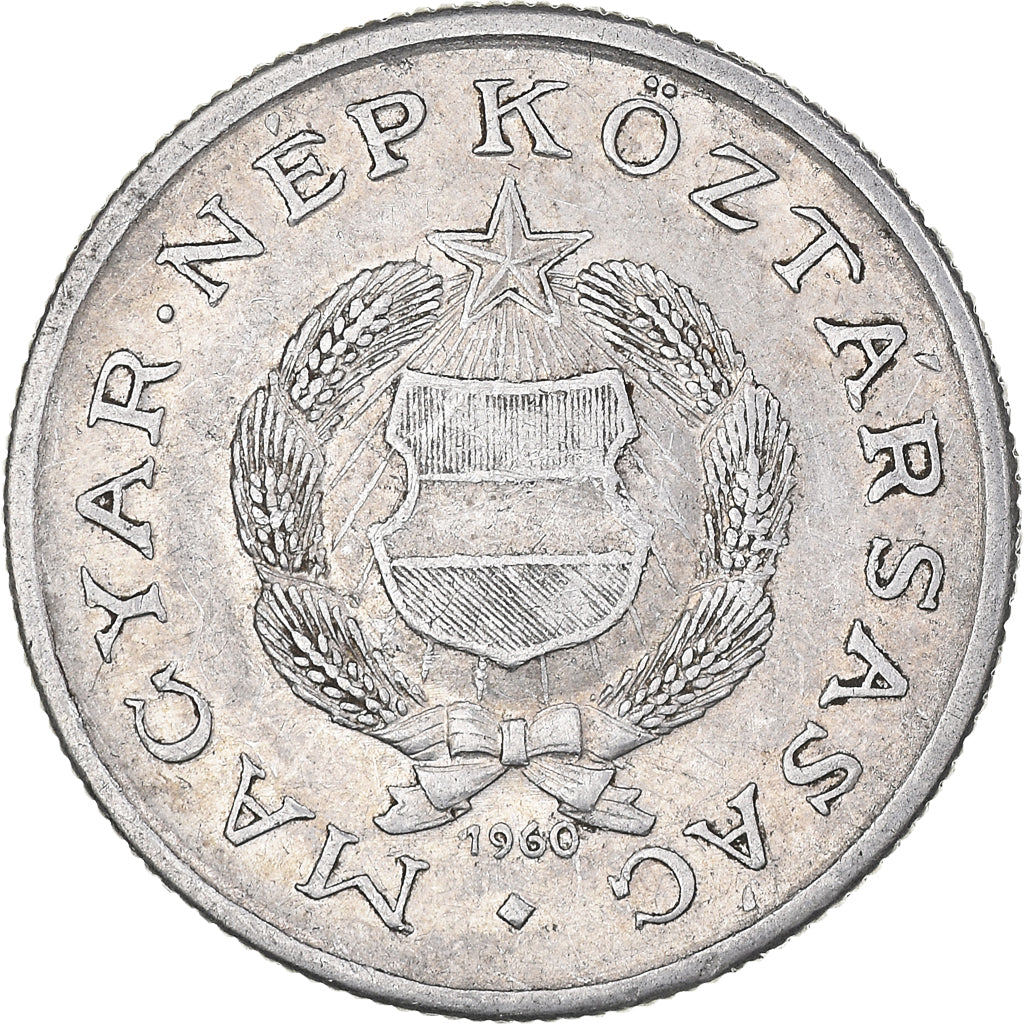 Coin, Hungary, Forint, 1960, Budapest, EF(40-45), Aluminum, KM:555