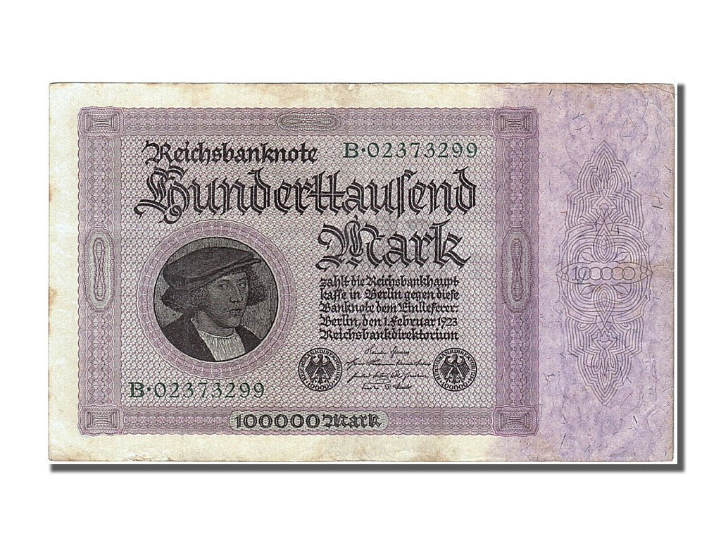 Banknote, Germany, 100,000 Mark, 1923, 1923-02-01, AU(50-53)