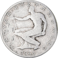Coin, Hungary, 50 Fillér, 1948, Budapest, VF(20-25), Aluminum, KM:536