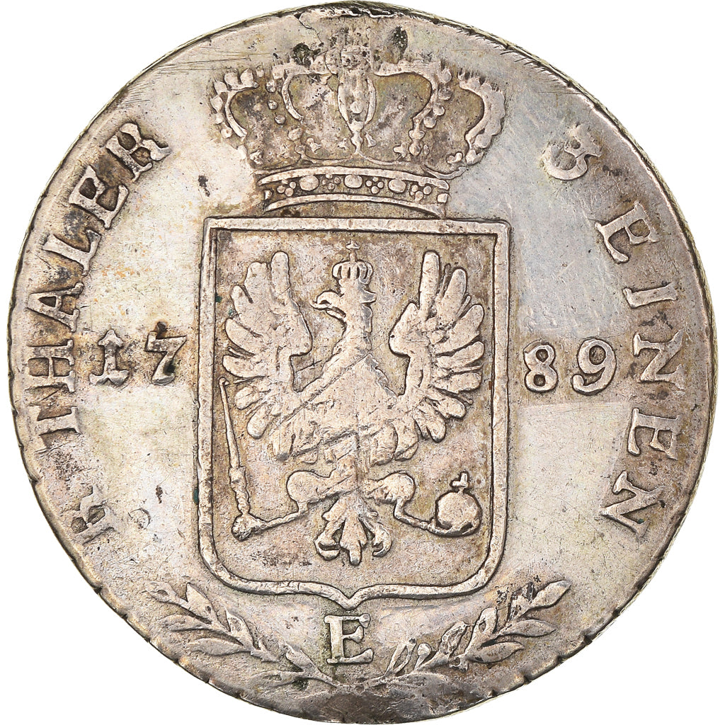 Monnaie, Prusse, 1/3 reichsthaler, 1789, Konisgberg, TB, Argent, KM:344
