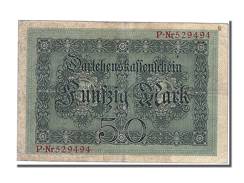 Germany, 50 Mark, 1914, KM #49a, 1914-08-05, EF(40-45), P