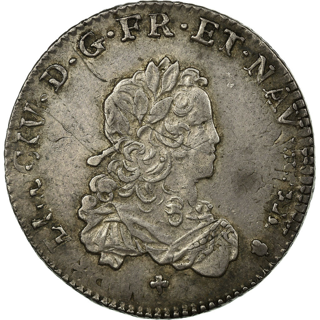 Moneda, Francia, Louis XV, 1/3 Écu de France, 1/3 Ecu, 1720, Reims, MBC+