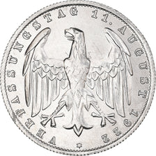 Moneda, ALEMANIA - REPÚBLICA DE WEIMAR, 3 Mark, 1922, Berlin, MBC, Aluminio