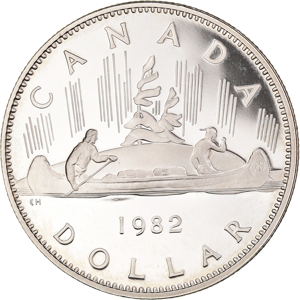 Coin, Canada, Elizabeth II, Dollar, 1982, Royal Canadian Mint, Ottawa, BE