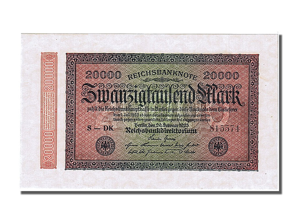 Germany, 20,000 Mark, 1923, KM #85a, 1923-02-20, UNC(65-70), 815574