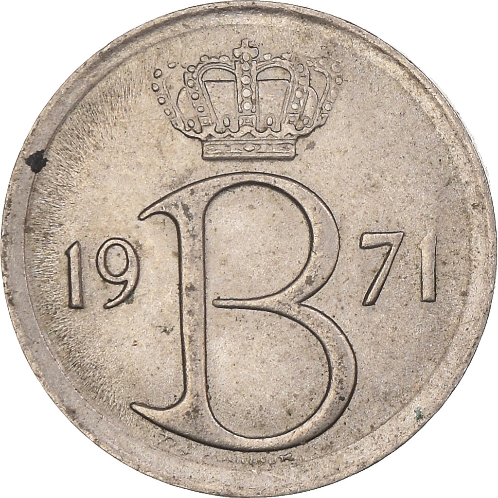 Monnaie, Belgique, 25 Centimes, 1971, Bruxelles, TB+, Cupro-nickel, KM:154.1