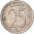 Münze, Belgien, 25 Centimes, 1971, Brussels, S+, Kupfer-Nickel, KM:154.1