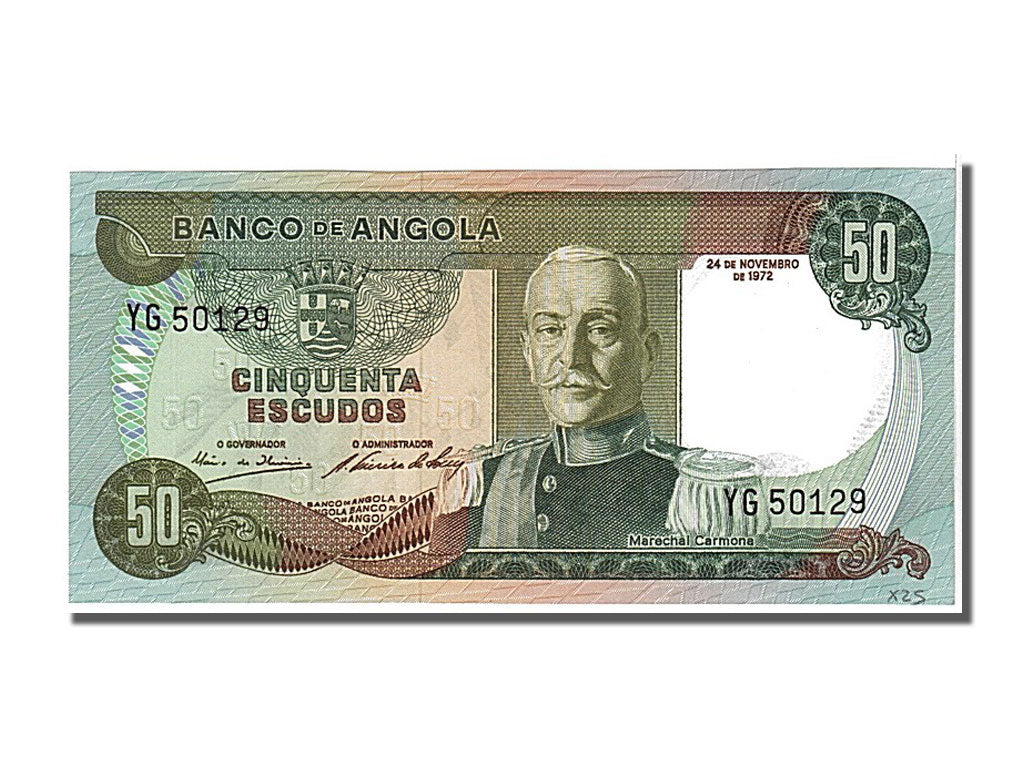 Banknote, Angola, 50 Escudos, 1972, 1972-11-24, UNC(65-70)