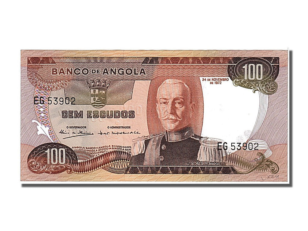 Banknote, Angola, 100 Escudos, 1972, 1972-11-24, UNC(65-70)