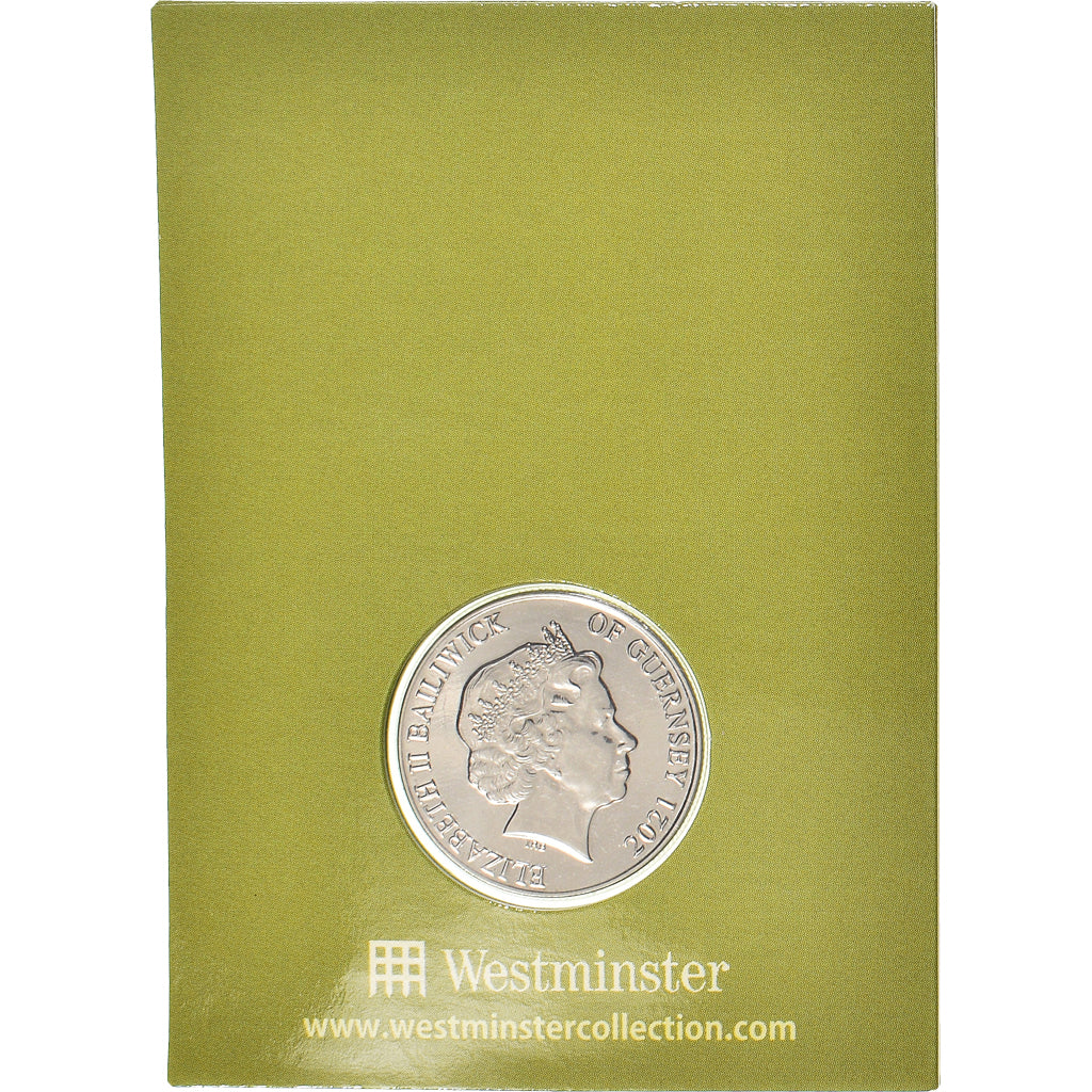 Coin, Guernsey, Red Squirrel, 10 Pence, 2021, FDC, MS(65-70), Acier plaqué