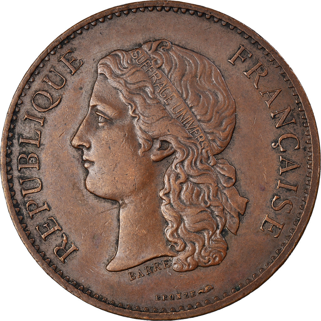 France, Médaille, 1789 Centenary, Worldwide exhibition, History, 1889, Barre