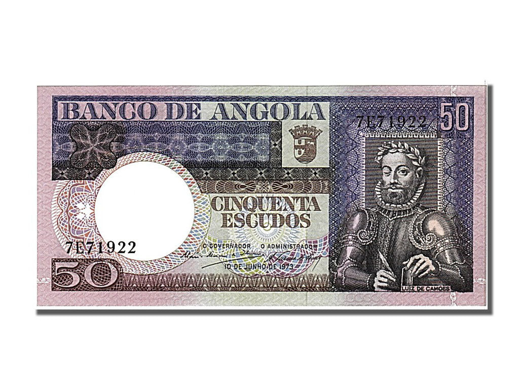 Billet, Angola, 50 Escudos, 1973, 1973-06-10, NEUF