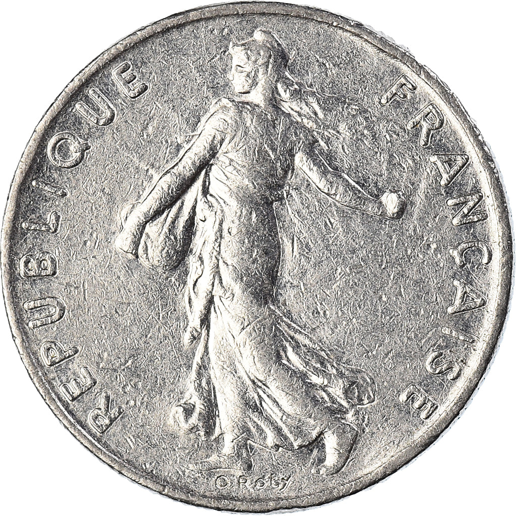 Moeda, França, Semeuse, 1/2 Franc, 1983, Paris, VF(30-35), Níquel, KM:931.1
