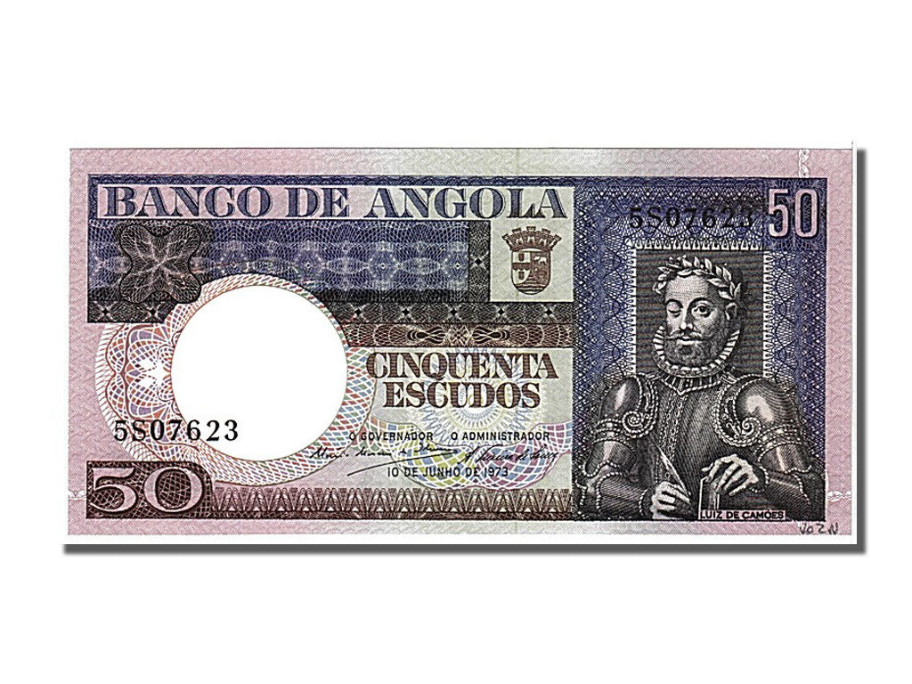 Banknote, Angola, 50 Escudos, 1973, 1973-06-10, UNC(65-70)