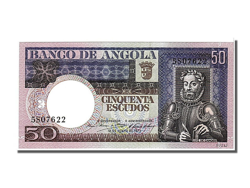 Banknote, Angola, 50 Escudos, 1973, 1973-06-10, UNC(65-70)
