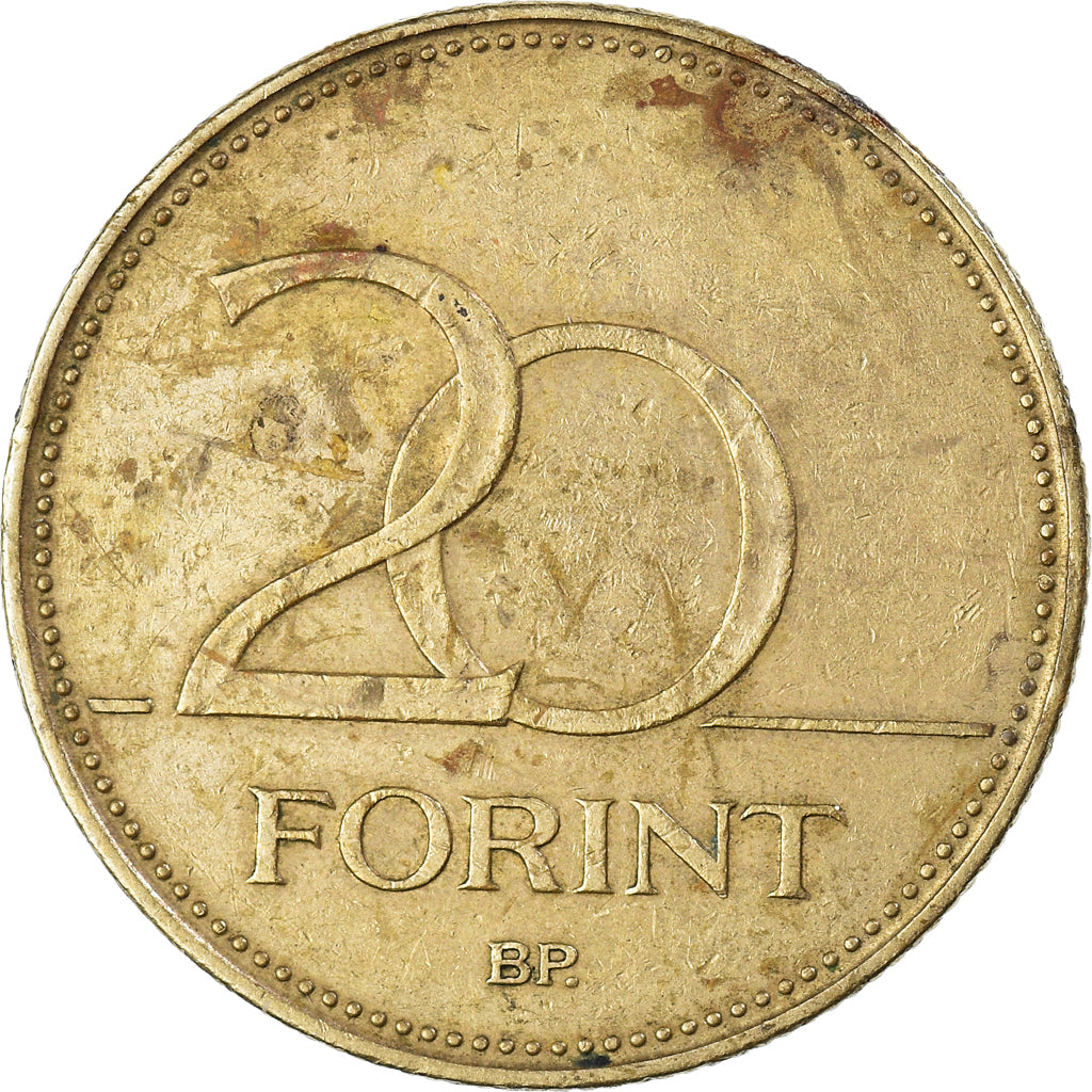 Munten, Hongarije, 20 Forint, 1994, Budapest, FR, Nickel-brass, KM:696