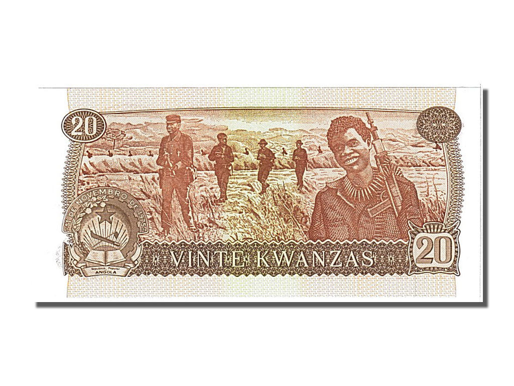 Angola, 20 Kwanzas, 1976, KM #109a, 1976-11-11, UNC(65-70), AR