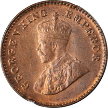Moeda, ÍNDIA - BRITÂNICA, George V, 1/12 Anna, 1 Pie, 1920, EF(40-45), Bronze