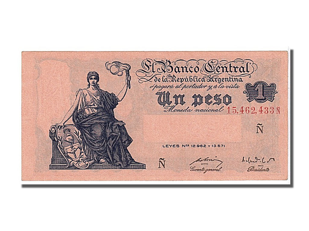 Argentina, 1 Peso, 1951, KM #262, UNC(65-70), 433N