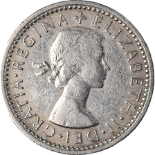 Coin, Great Britain, Elizabeth II, 6 Pence, 1956, VF(20-25), Copper-nickel