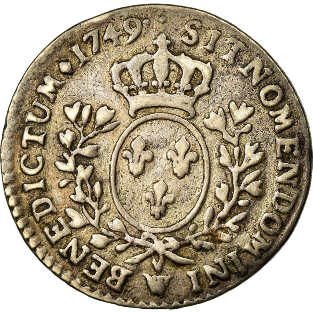 Coin, France, Louis XV, 1/10 Écu au bandeau, 12 Sols, 1/10 ECU, 1749, Lille