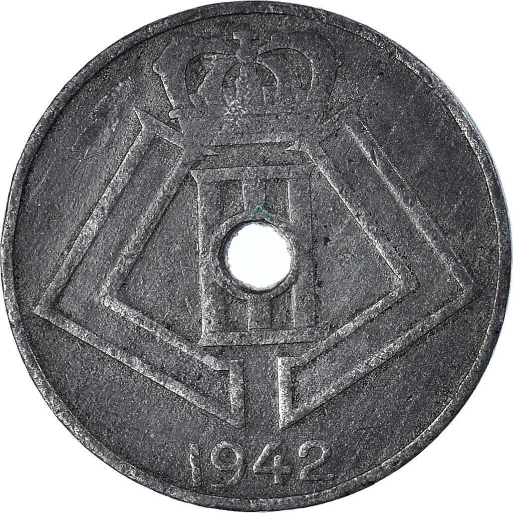 Coin, Belgium, 5 Centimes, 1942, AU(50-53), Zinc, KM:124