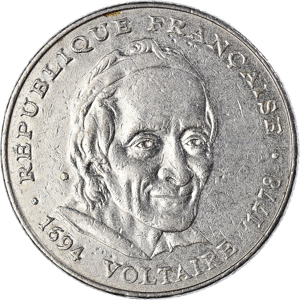 Monnaie, France, Voltaire, 5 Francs, 1994, Paris, TB+, Nickel, Gadoury:775