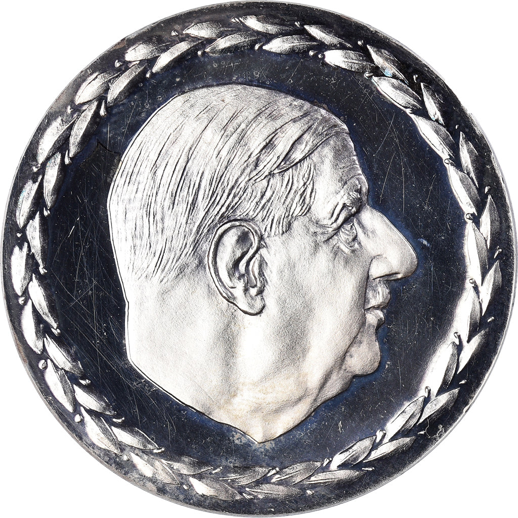 Francia, medaglia, Charles De Gaulle, 1970, 1970 PATRIAM SERVANDO VICTORIAM
