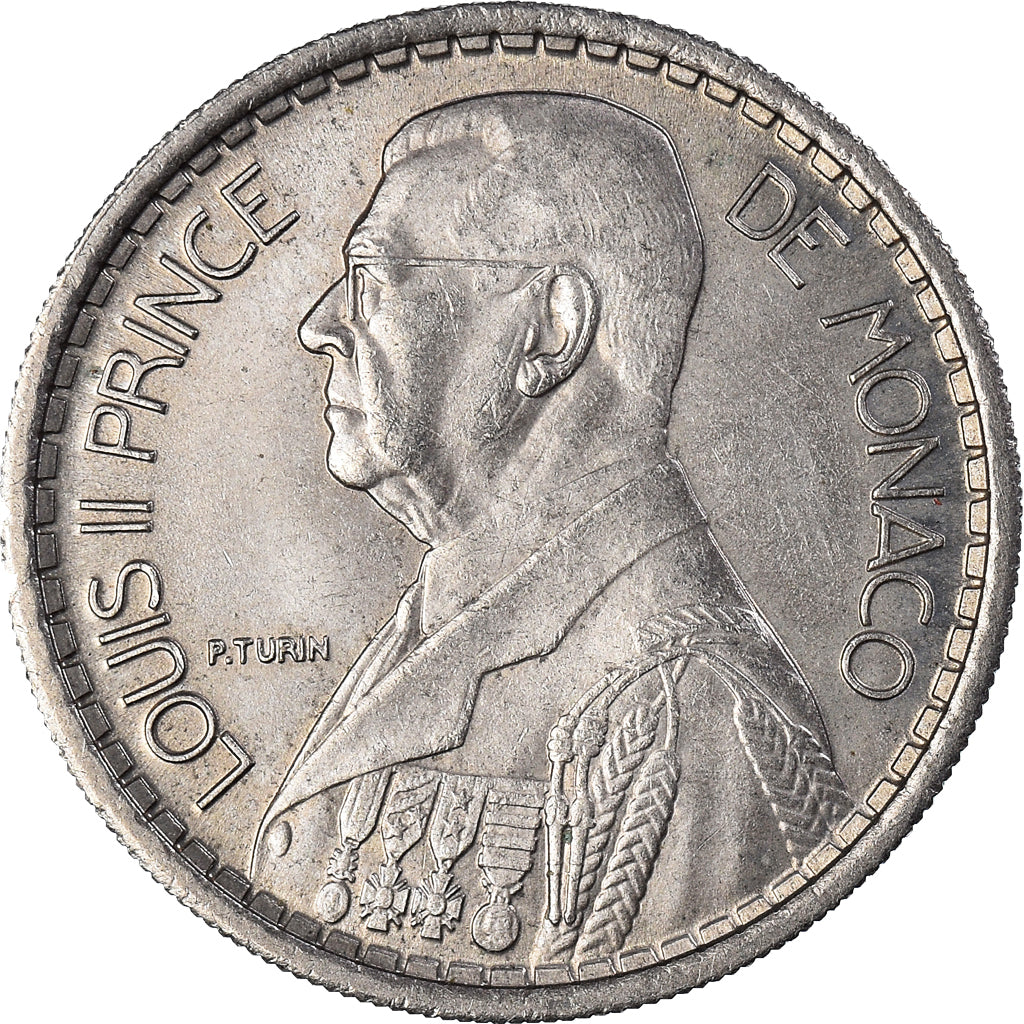 Münze, Monaco, Louis II, 10 Francs, 1946, Paris, VZ, Kupfer-Nickel, KM:123
