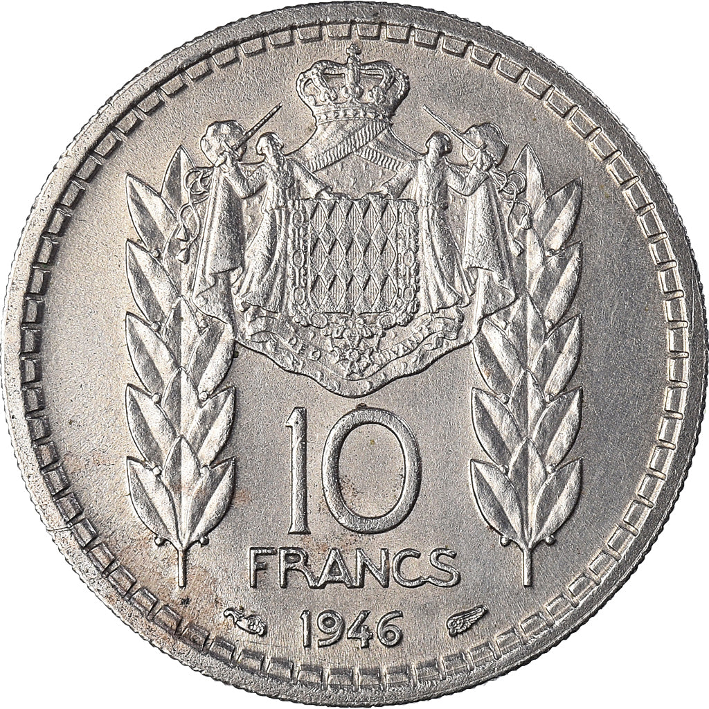 Monnaie, Monaco, Louis II, 10 Francs, 1946, Paris, TTB+, Cupro-nickel