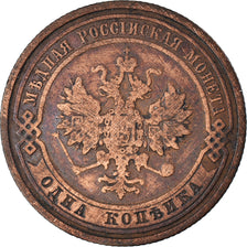 Coin, Russia, Nicholas II, Kopek, 1910, Saint-Petersburg, EF(40-45), Copper