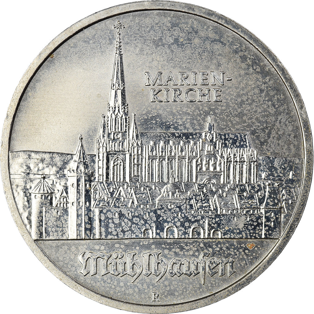 Coin, GERMAN-DEMOCRATIC REPUBLIC, Marien Kirche in M, 5 Mark, 1989, Berlin