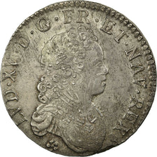 Frankreich, Louis XV, 1/2 Écu Vertugadin, 1716, Reims, réformé, Silber, SS