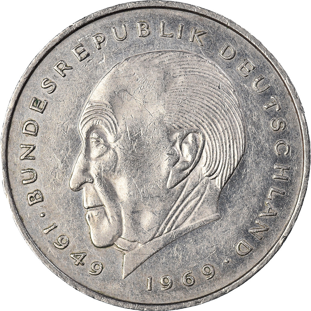 Coin, GERMANY - FEDERAL REPUBLIC, 2 Mark, 1987, Hambourg, EF(40-45)