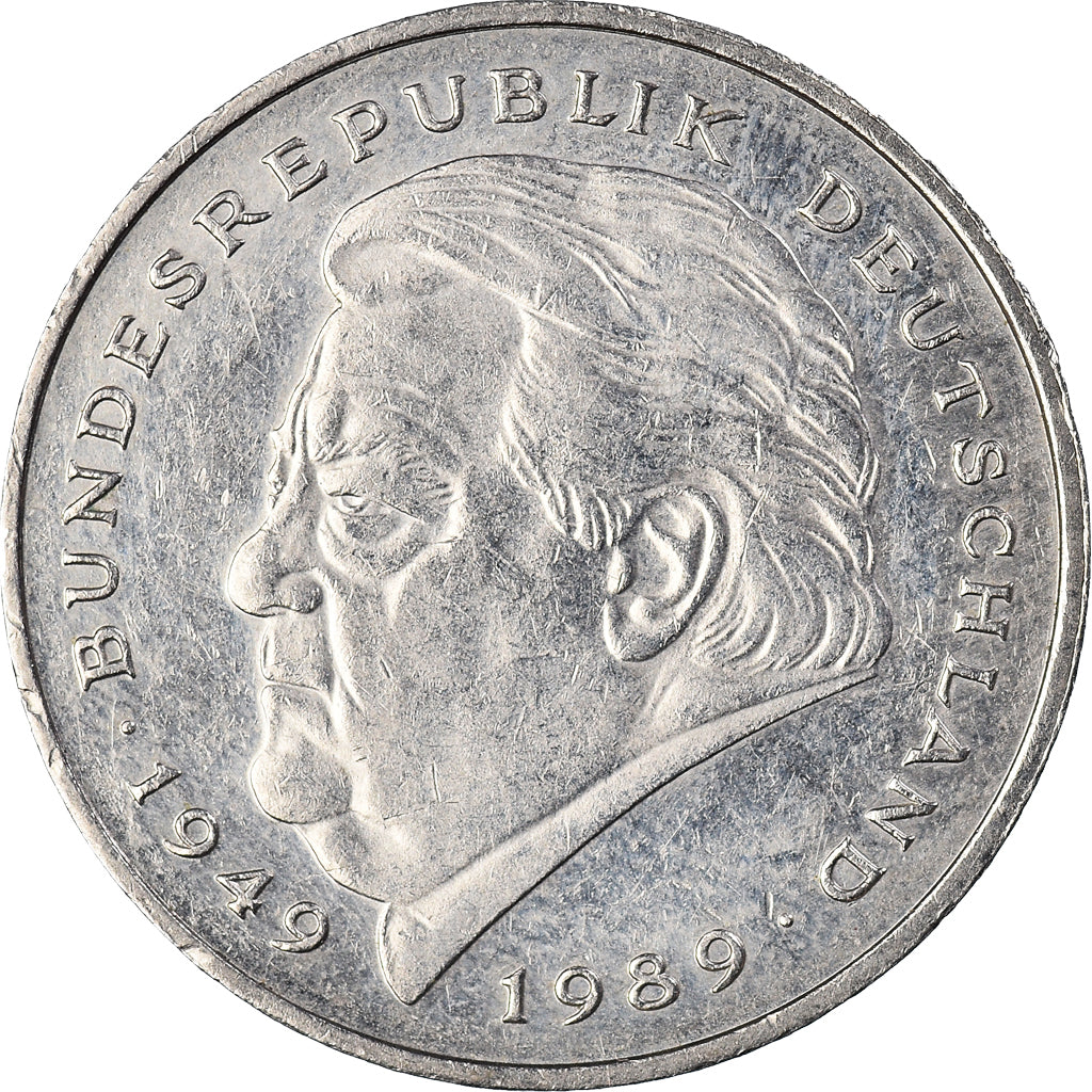 Moneta, GERMANIA - REPUBBLICA FEDERALE, 2 Mark, 1991, Munich, BB, Nichel