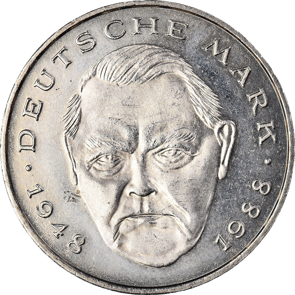 Coin, GERMANY - FEDERAL REPUBLIC, 2 Mark, 1991, Munich, EF(40-45), Copper-Nickel