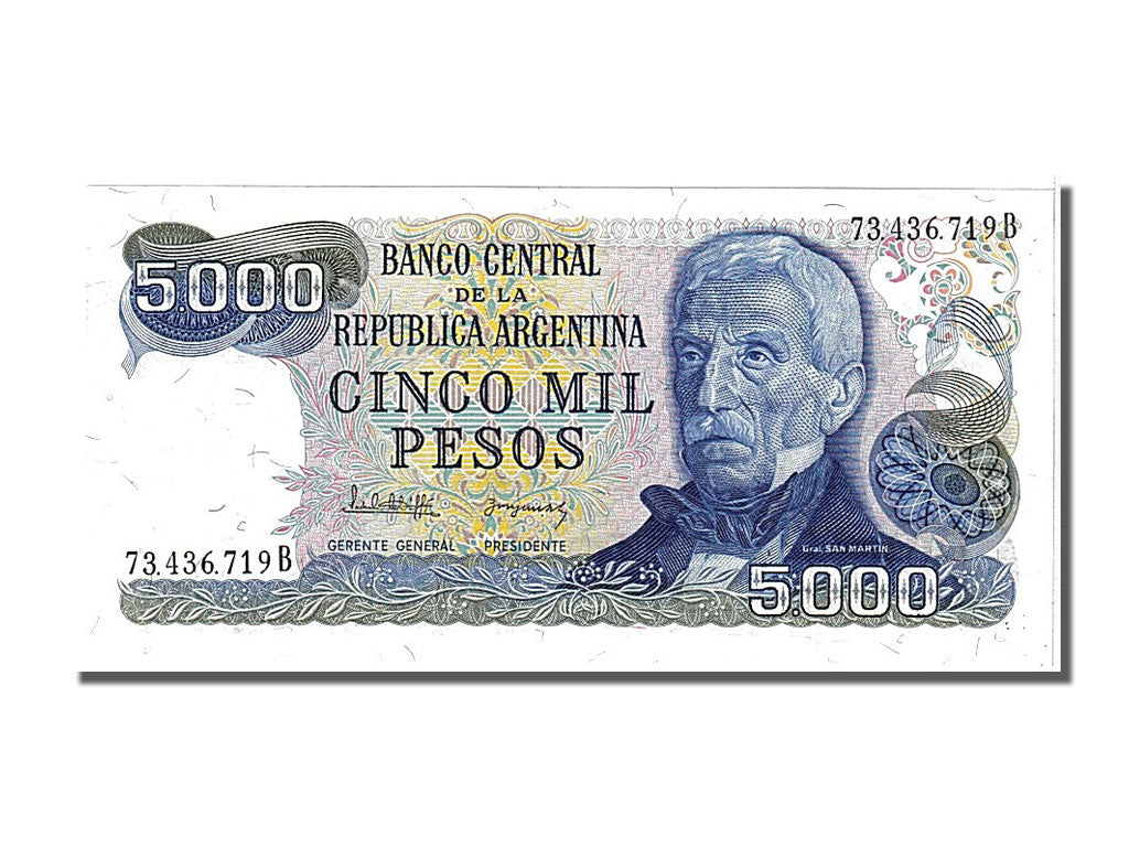 Argentina, 5000 Pesos, 1977, KM #305a, UNC(65-70), 719B