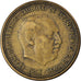 Coin, Spain, Caudillo and regent, 2-1/2 Pesetas, 1954, VF(20-25)