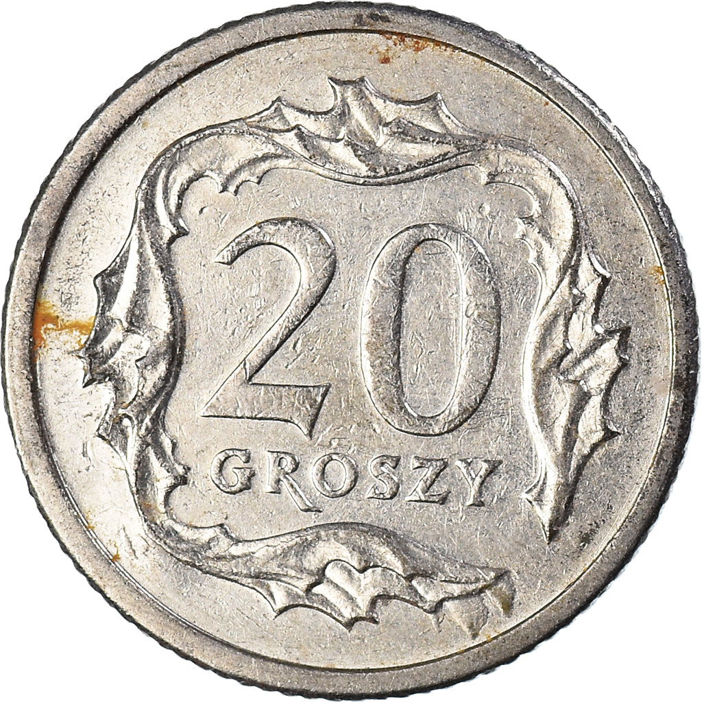Moneta, Polonia, 20 Groszy, 2006, Warsaw, MB+, Rame-nichel, KM:280