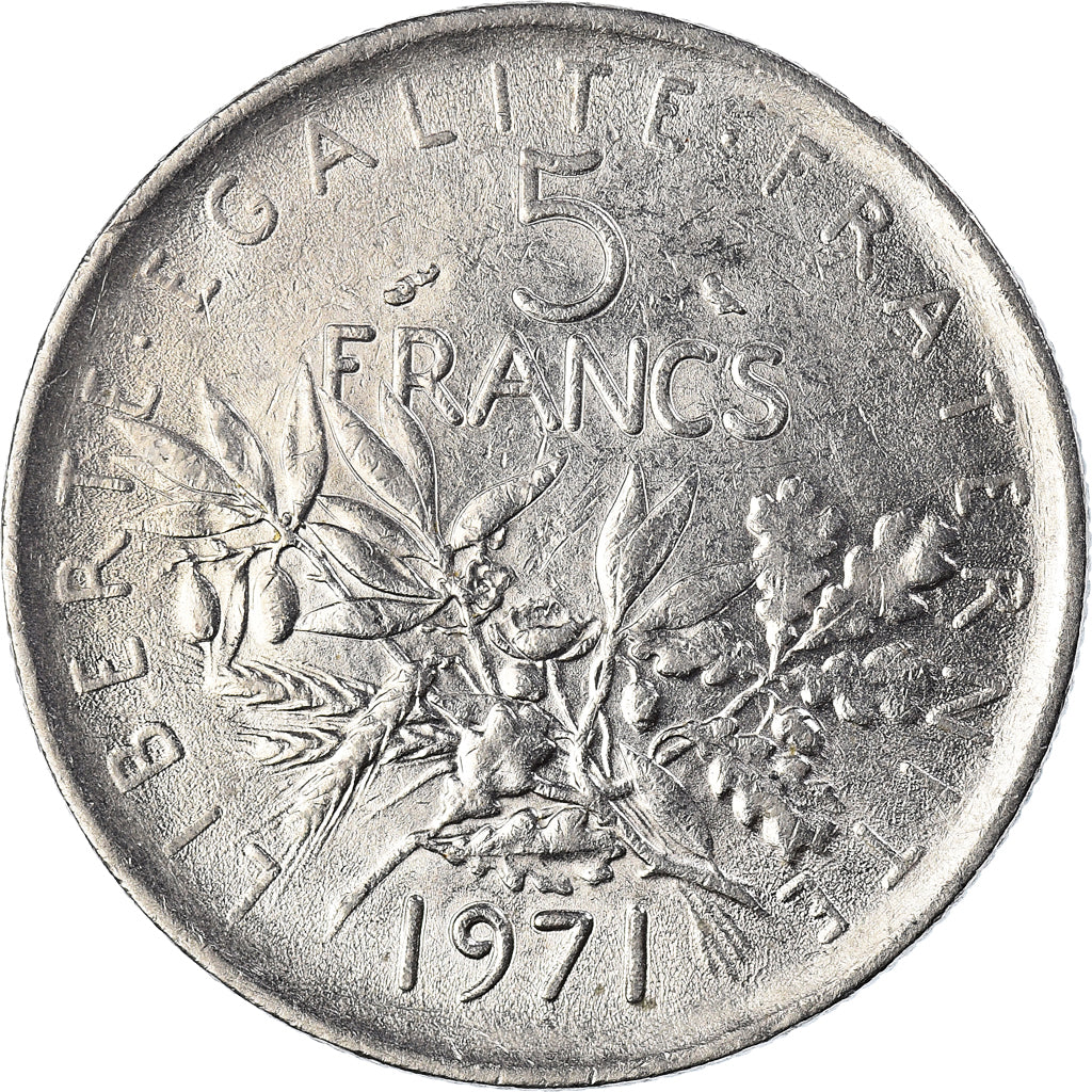 Monnaie, France, 5 Francs, 1971, TB, Cupro-nickel, Gadoury:771, KM:926a.1