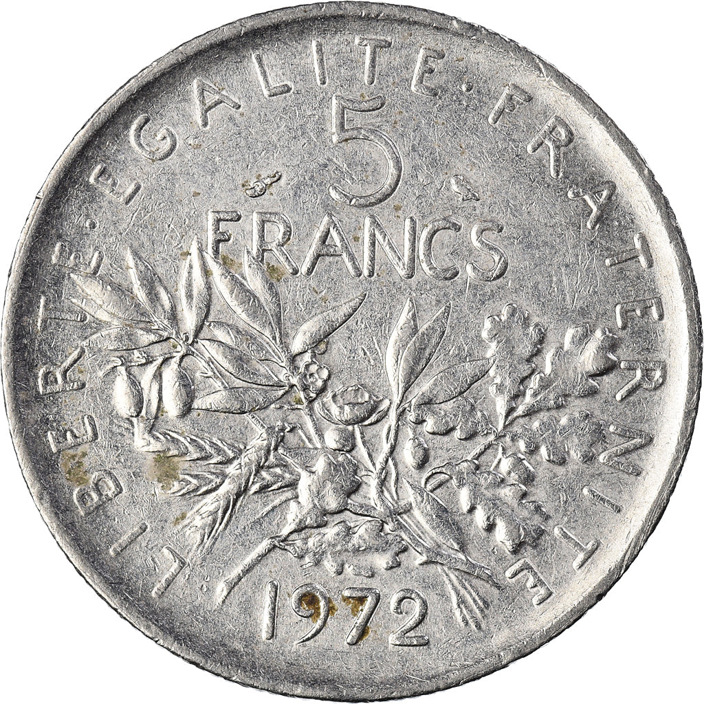 Monnaie, France, 5 Francs, 1972, TB, Cupro-nickel, Gadoury:771, KM:926a.1