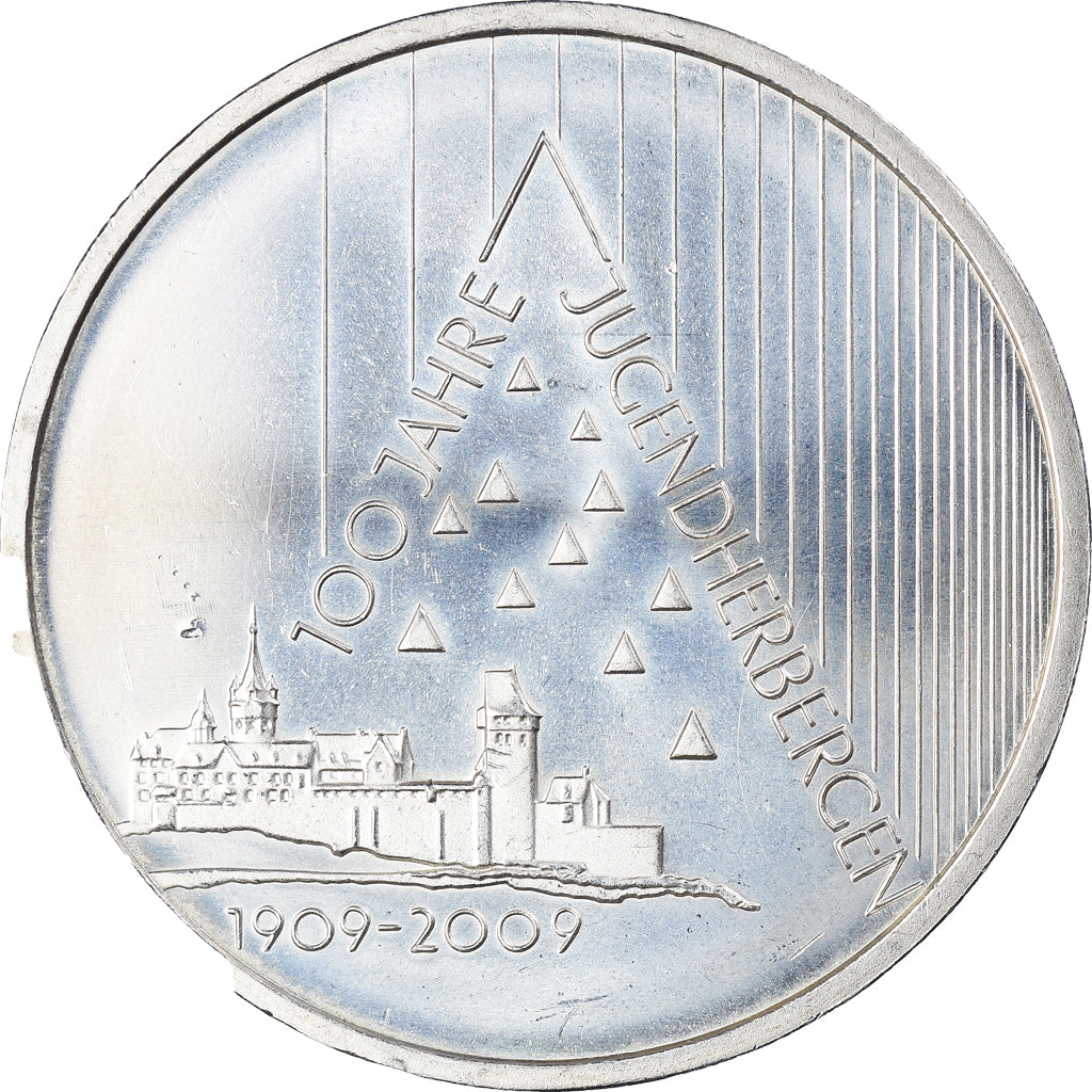 GERMANY - FEDERAL REPUBLIC, 10 Euro, 2009, Karlsruhe, Youth Hostels, AU(50-53)