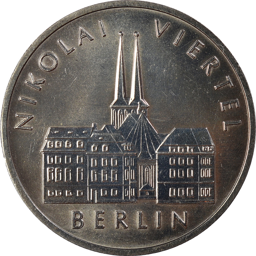 Coin, GERMAN-DEMOCRATIC REPUBLIC, 5 Mark, 1987, Berlin, AU(55-58)