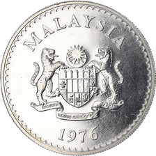 Coin, Malaysia, Agong VI Conservation, 25 Ringgit, 1976, AU(55-58), Silver
