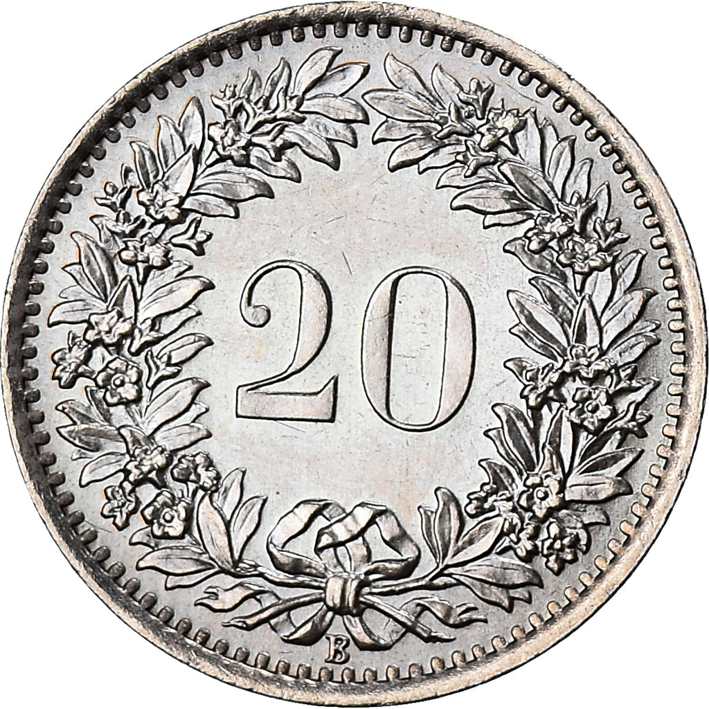 Moneda, Suiza, 20 Rappen, 1969, Bern, SC, Cobre - níquel, KM:29a