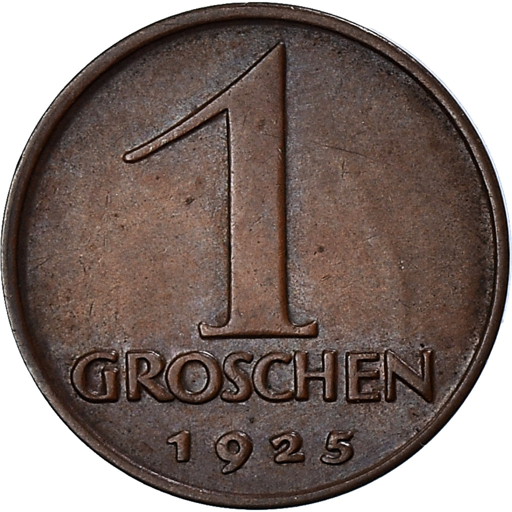 Moneta, Austria, Groschen, 1925, BB+, Bronzo, KM:2836