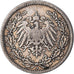 Coin, GERMANY - EMPIRE, 1/2 Mark, 1907, Berlin, VF(30-35), Silver, KM:17