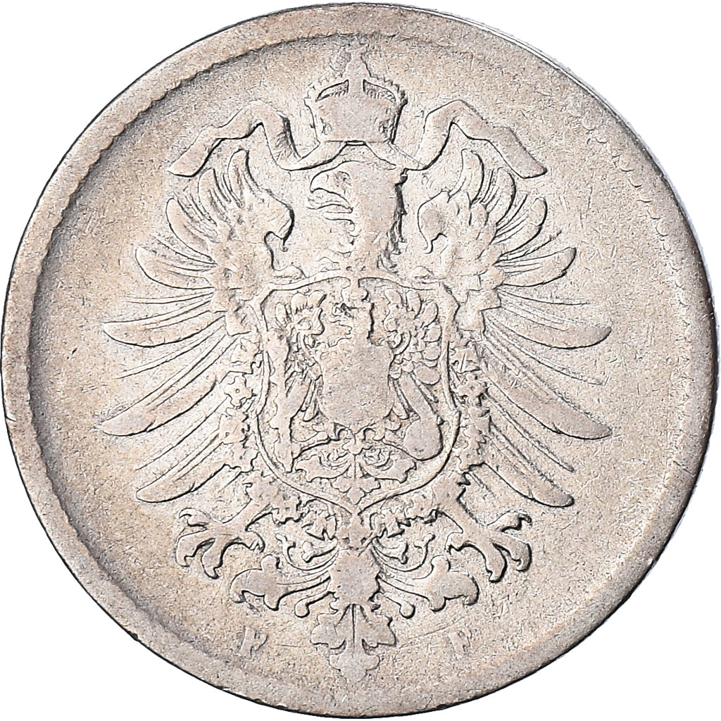 Coin, GERMANY - EMPIRE, Wilhelm I, Mark, 1876, Stuttgart, VF(20-25), Silver